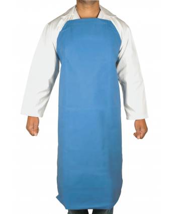 Adult Apron, 42 Inch - Adjustable Ties - Flexible Rubber - Waterproof, Chemical-Resistant - Eisco Labs
