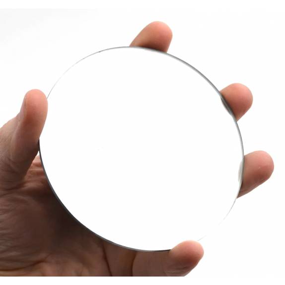 Concave Mirror - 4" dia, 150mm Focal Length - 3mm Thick - Glass - Eisco Labs