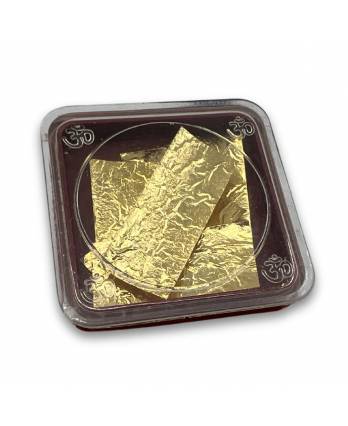 Eisco Labs - Pack of 6 Gold Leaves for Electroscope - 1.25" x 0.5" Replacement Gold Leaves - Spare Parts for Electrostatic Experiments - Supplied in Protective Plastic Case