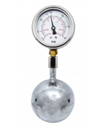 Jolly Bulb with Attached Manometer, Superior Metal - 3.15" Diameter Bulb - Explore Relationship Between Pressure and Temperature - Eisco Labs