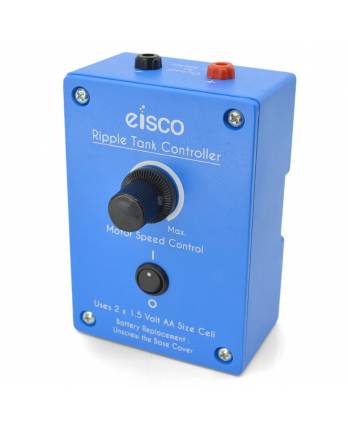 Eisco - Economy Ripple Tank Controller - Regulates Motor Speed and Ripple Frequency - Compatible with Basic Ripple Tank (PH0767A) - Battery Operated for Space Efficiency