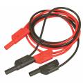Safety Connecting Lead Pair 1m with 4mm plug