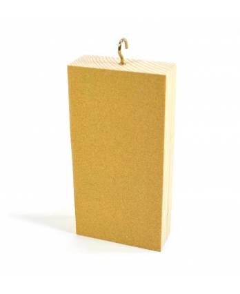Wooden Friction Block, Wood and Sandpaper 6 x 3 x 1.25"