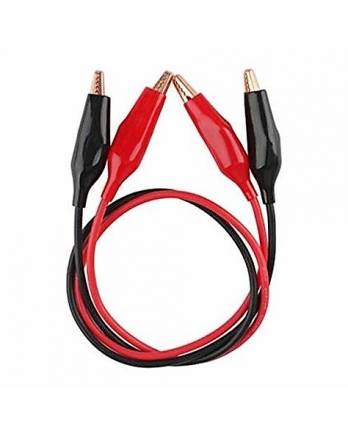 Connecting Lead Both-End Soldered Crocodile Clips (Pair)