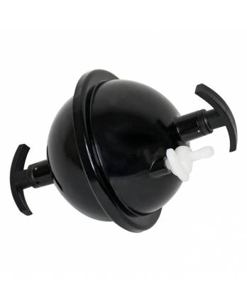 Plastic Magdeburg Hemisphere with valve
