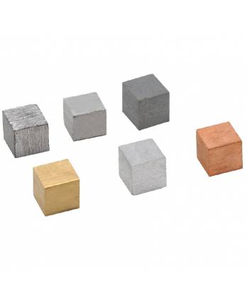 Cubes Metal Assorted 20mm, Set of 6