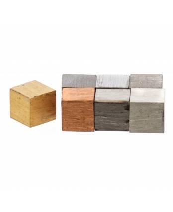 Cubes Metal Assorted 10 mm, Set of 7